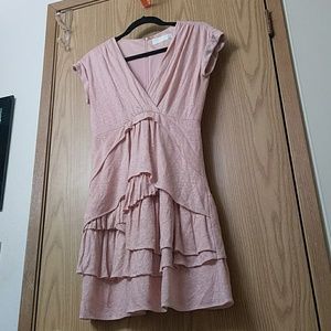 Blushing EMC tiered dress